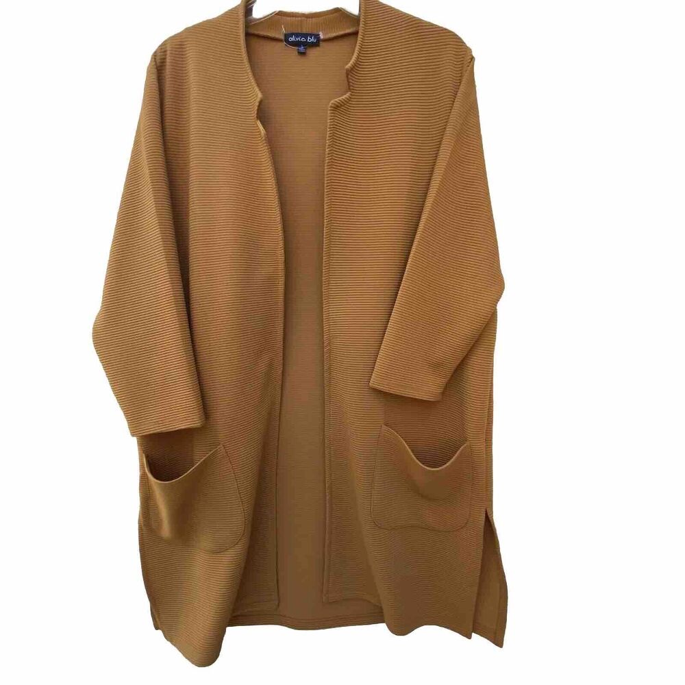 mustard Color Women's OlivicBluWomen’sCardigan Open Front Long Shawl Sweater